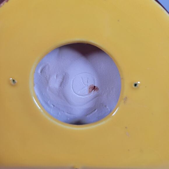 Vintage Yellow and Brown Spur Ashtray with Handle, Mid-Century Modern Farmhouse - Picture 14 of 15